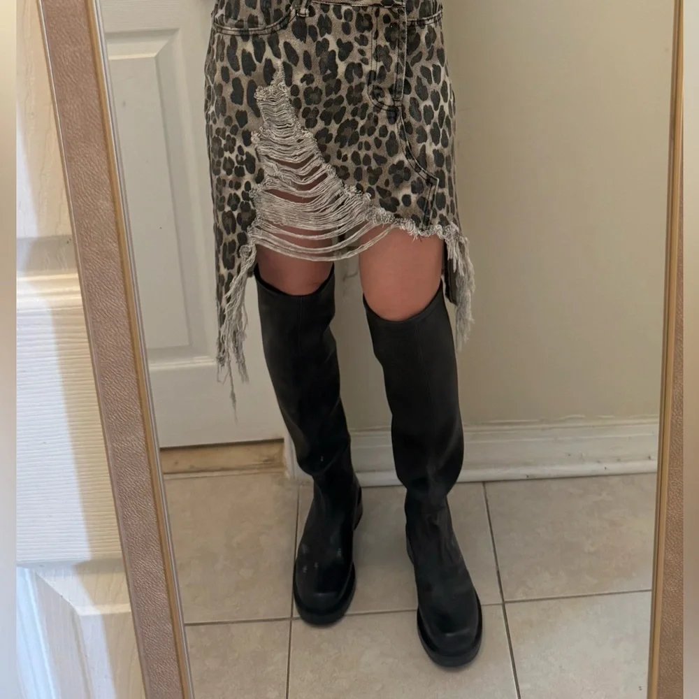 Stuart Weitzman Black Over the Knee Boots - Picture 13 of 14